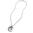 Best Seller in Europe and America New Twelve Constellation Pendant Necklace Simple Alloy Hollow Moon Clavicle Chain Long Sweater Chainpicture14