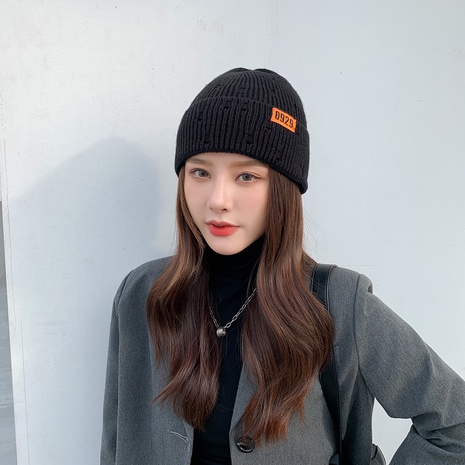 Korean fashion warm woolen hat trend personalized ear protection knitted hat NHTQ459780's discount tags