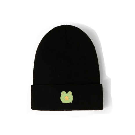 Korean cold-proof ear protection five-pointed star frog knitted hat personality warm hat NHTQ459788's discount tags