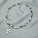 Trendy Design Sense Internet Celebrity Same Style Personality Cross Double Layer Twin Necklace AllMatch Cold Sweater Chain Accessoriespicture10