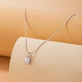 simple ligne de poisson invisible transparent collier zircon chane de clavicule cloute de diamants femmepicture46