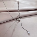 Tongfang Ornament Fairy Super Flash Chain Zircon Water Drops Butterfly Clavicle Chain Temperament Entry Lux Ins Style Necklace for Womenpicture10