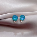 Koreanische Version von einfachen und sen kleinen blauen Ohrringen Mode kleine frische Ohrringe leichte Luxusohrringepicture1