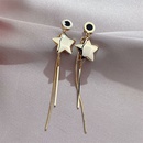 new Japanese and Korean simple fivepointed star tassel earrings highend long fashion earringspicture9