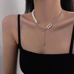 Tongfang Ornament Personalized Japanese and Korean Dongdaemun High-Grade Light Luxury Necklace Pearl Stylish Pendant Clavicle Chain Female