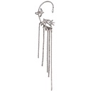 Korean version of long pierced earrings bird small animal geometric womens inlaid chain earringspicture14