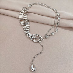 Tongfang Ornament Thick Chain Stitching Drill Chain Necklace Street All-Match Cyberpunk Irregular Personality Clavicle Chain