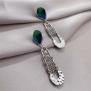 personality fashion long simple earrings metal chain winding earrings Korean version of simple earringspicture11