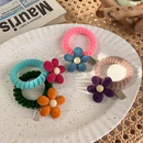 Contrasting color velvet flower hair rope candy color phone ring head rope sweet temperament hair ring Japanese and Korean hair accessories Mori autumn and winterpicture13
