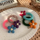 Contrasting color velvet flower hair rope candy color phone ring head rope sweet temperament hair ring Japanese and Korean hair accessories Mori autumn and winterpicture15
