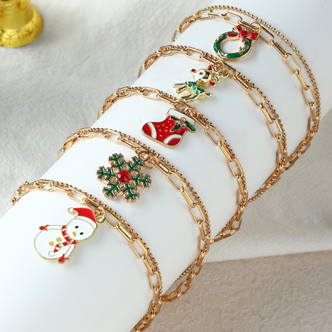 Colgante de cadena simple de Corea del Sur, pulsera navideña, joyería navideña's discount tags