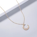 European and American hot selling ins style necklace simple classic moon pendant copper zircon clavicle chain accessoriespicture11