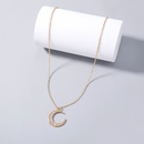 European and American hot selling ins style necklace simple classic moon pendant copper zircon clavicle chain accessoriespicture12