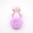 Crossborder mouse fur ball keychain hot selling mouse plush bag accessories small gift pendant in Europe and Americapicture6