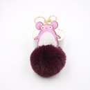Crossborder mouse fur ball keychain hot selling mouse plush bag accessories small gift pendant in Europe and Americapicture7