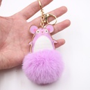 Crossborder mouse fur ball keychain hot selling mouse plush bag accessories small gift pendant in Europe and Americapicture8