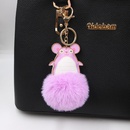 Crossborder mouse fur ball keychain hot selling mouse plush bag accessories small gift pendant in Europe and Americapicture9