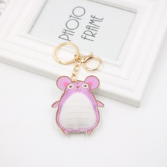 La petite souris mignonne peut être installée avec le pendentif en cuir de localisateur petit cadeau sac d'école sac à dos porte-clés