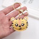 Hotselling cute tiger pu leather schoolbag exquisite gift bag pendant keychain activity small gift small hanging videopicture6