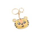 Hotselling cute tiger pu leather schoolbag exquisite gift bag pendant keychain activity small gift small hanging videopicture8