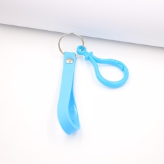 Simple silicone belt leather cord keychain pendant wallet diy pendant wholesale