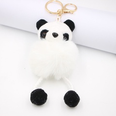 Creative car pendant key chain decoration cute panda doll key chain plush pendant wholesale