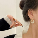 s925 Silbernadel Design unregelmige Ohrringe Temperament Nische MikroIntarsien Zirkon Ohrringe Persnlichkeit AllMatchAcrylKupferOhrringepicture14