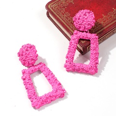 European and American exaggerated big-name square earrings