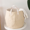 cotton linen storage bucket laundry basket dirty clothes hamper foldable Japanese style simple bedroom household itemspicture12