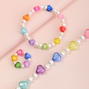 Heart Color Rice Bead Necklace Bracelet Ring Setpicture8