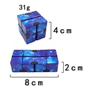 Farbdruck Sternenhimmel unbegrenzt Rubik39s Cube Flip Cube Pocket Finger Rubik39s Cube Dekompression Lernspielzeugpicture10