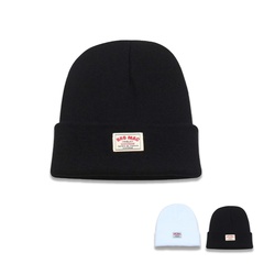 Autumn and winter new Korean version of the cloth label knitted hat wild trend personality warm and cold hat Japanese woolen hat