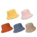 New autumn and winter hats Teddy cashmere fisherman hat warm and cold sunshade widebrimmed face small basin hat Korean trendpicture22