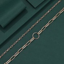 new personality retro round necklace fashion simple alloy hollow gold and silver multilayer necklacepicture7