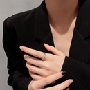Korean Style Simple Ins Style DoubleLayer Ring Womens Micro Inlaid Zircon Pearl Ring Cold Wind Net Red Temperament Index Finger Ringpicture13