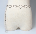 Waist Chain Ladies Decoration Thin Belt Simple Versatile Dress Metal Heart Connection Fashion Small Belt Skirtpicture15