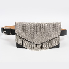 Mode nouveau style élégant dames ceinture strass ceinture type gland sac téléphone portable portefeuille
