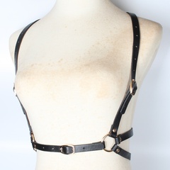 Retro Europe and America Strap Waist Seal Female Ornament Rivet Gold Buckle Cross Dual-Use Belt Women's Belt Shirt Black