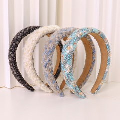 Korean fashion new product hair accessories woolen cloth sponge headband