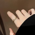 Korean Style Simple Ins Style DoubleLayer Ring Womens Micro Inlaid Zircon Pearl Ring Cold Wind Net Red Temperament Index Finger Ringpicture17