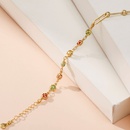 neues Produkt verkupfertes 18K echtes Goldarmband weibliches verstellbares vierblttriges Kleeblatt Farbe Zirkon weibliches Armbandpicture13