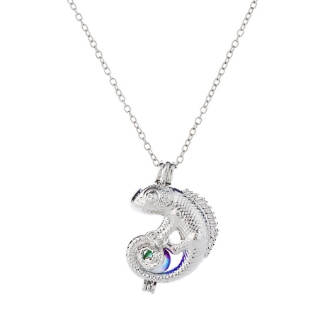 Offre spéciale long collier perle cage lézard pendentif bijoux personnalisés en gros NHDB439801's discount tags