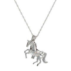 nouveaux produits accessoires créatif bricolage blanc dragon cheval pendentif naturel collier de perles d'eau douce en gros