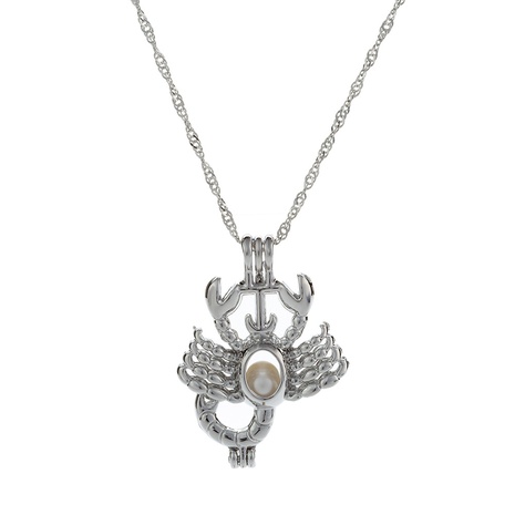 Tendance nouveau ins vent collier personnalité créative perle cage scorpion pendentif bijoux en gros NHDB439820's discount tags