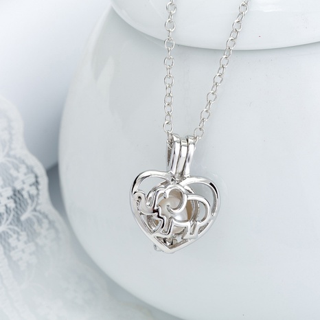 collier simple personnalité longue perle creuse cage amour pendentif bijoux NHDB439851's discount tags