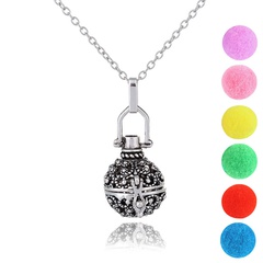 Best Seller in Europe and America DIY Hollow Pelican Aromatherapy Dispenser Pendant Necklace Personality Vintage Perfume Sweater Chain Jewelry