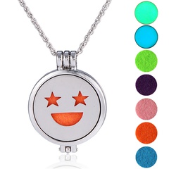 European and American Ins Halloween Personalized Aromatherapy Chain Can Be Opened Light-Emitting Pendant Fashion Necklace Pendant Wholesale