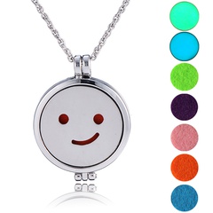 Europe and America Cross Border Amazon Hot Hip Hop Long Open Pendant Aromatherapy Chain Multi-Color Luminous Accessories