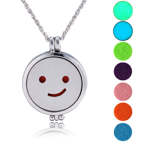 Europe and America Cross Border Amazon Hot Hip Hop Long Open Pendant Aromatherapy Chain Multi-Color Luminous Accessories's discount tags