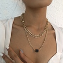 double clavicle chain female exaggerated punk hiphop chain necklace alloy resin personality necklacepicture19